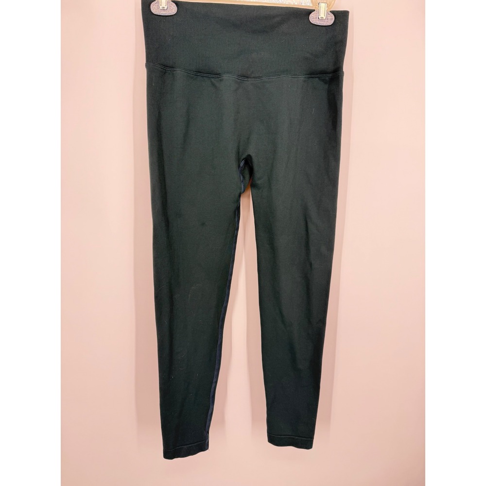 Leggings Women XL Dark Green Ruched Scrunch Butt High Rise Seamless Activewear